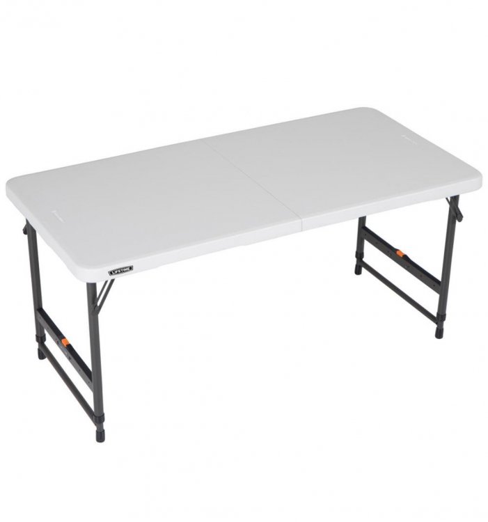 4' Folding Table -White