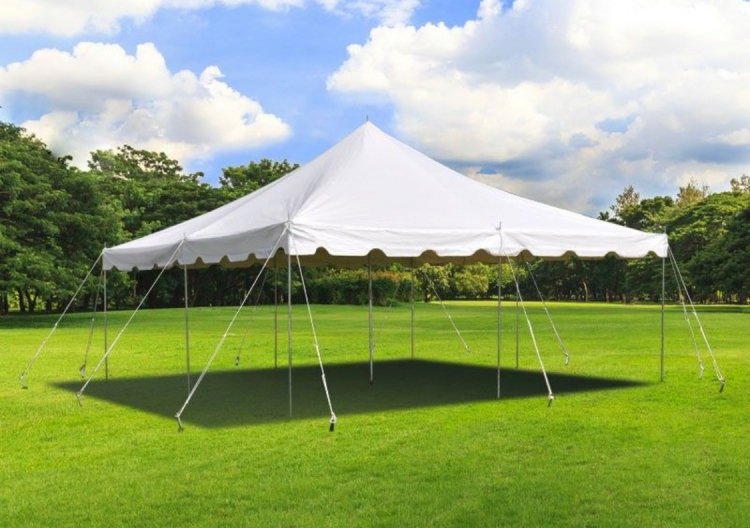 20 x 20 Pole Tent With Setup