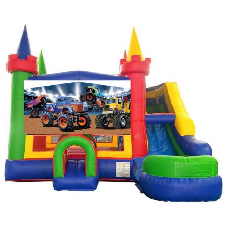 Monster Truck Theme Castle Bounce Combo