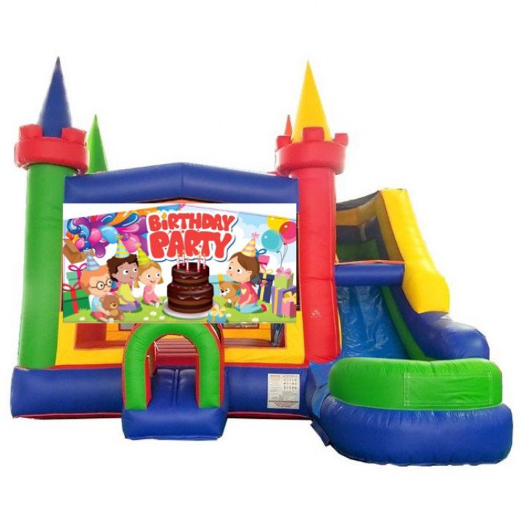 Happy Birthday Theme Kids Castle Bounce Combo