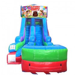 Happy Birthday Theme Kids 15' Modular Water Slide