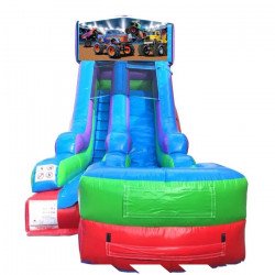 Monster Truck Theme 15' Modular Water Slide