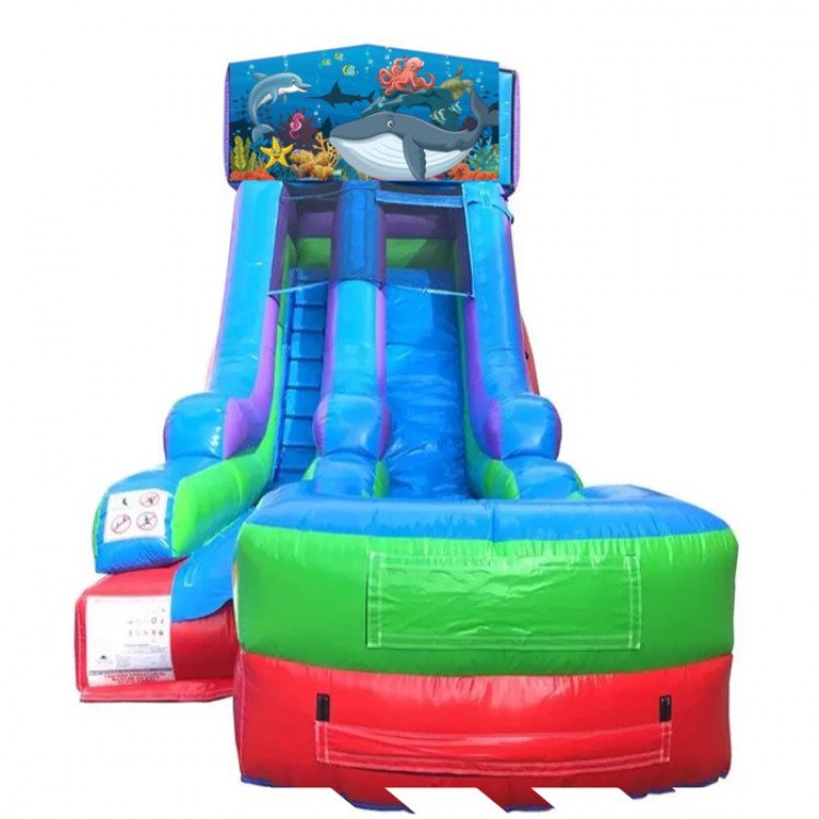 Under the sea Theme 15' Modular Water Slide