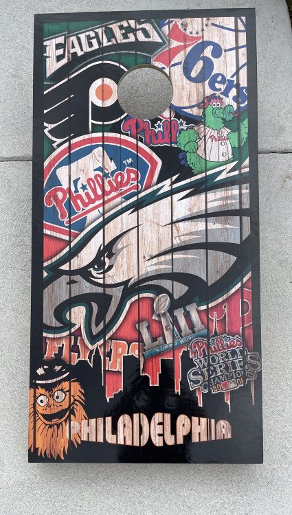 Philadelphia Sports Premium Cornhole Game