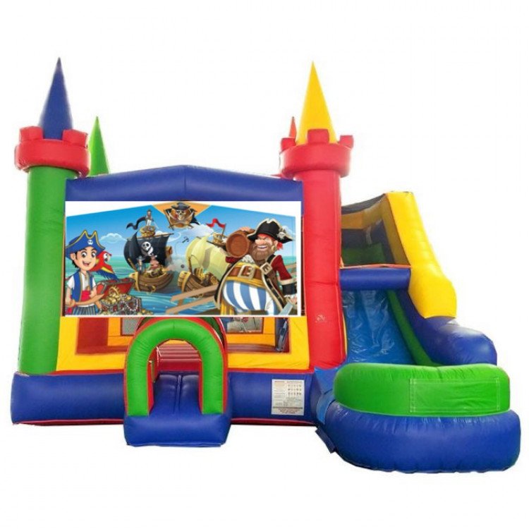 Pirates Theme Castle Bounce Water Combo