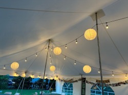 Tent Lantern Uplighting