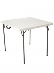 3'  Square Table- White
